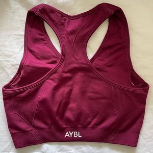 Maroon AYBL sports bra. Size small.